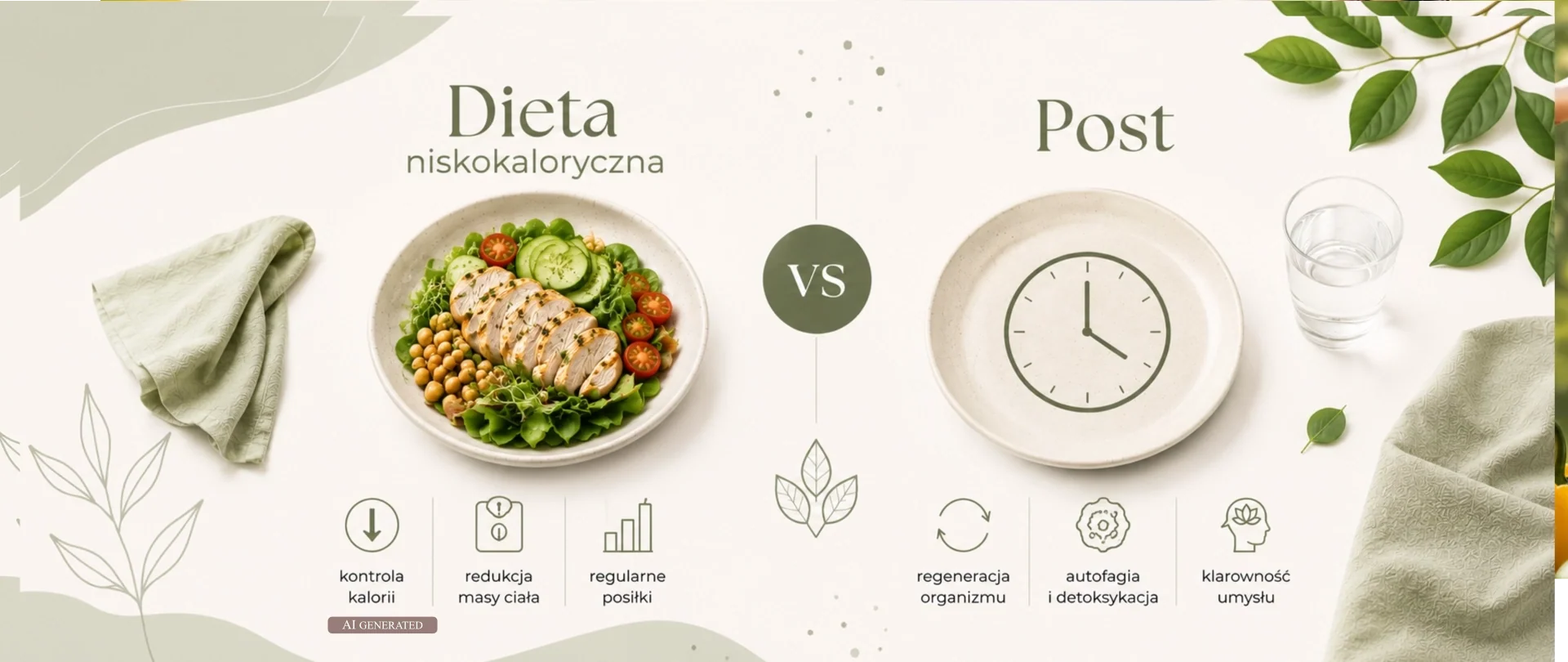 Dieta niskokaloryczna vs Post