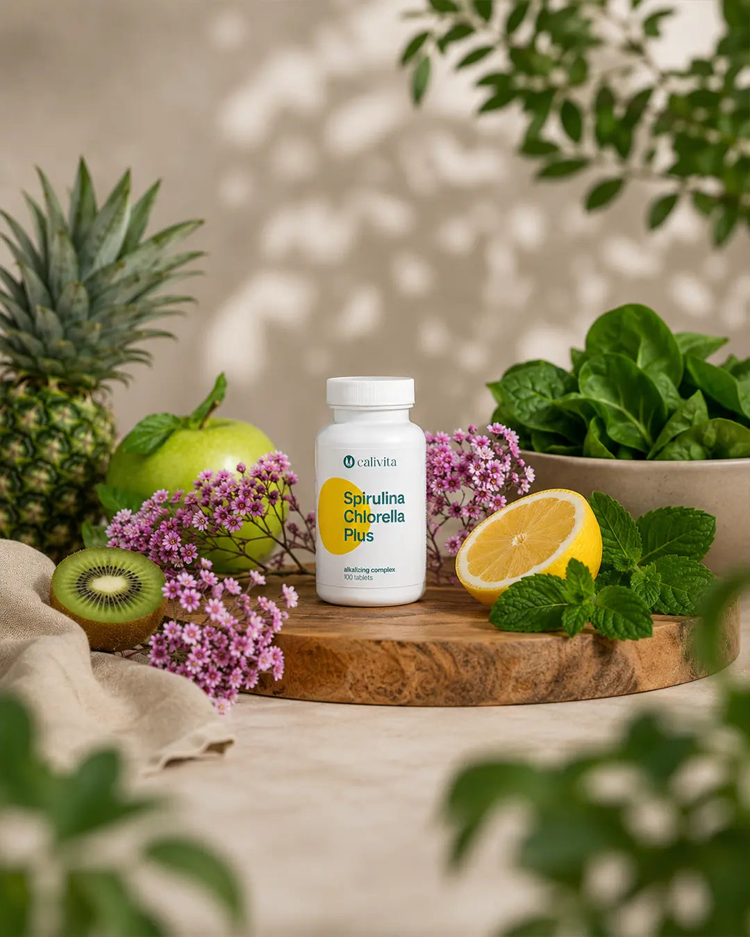 Spirulina Chlorella Plus Calivita - 100 tabletek
