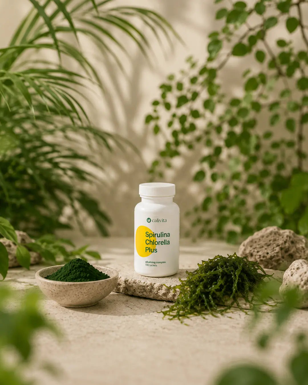 Spirulina Chlorella Plus Calivita - 100 tabletek